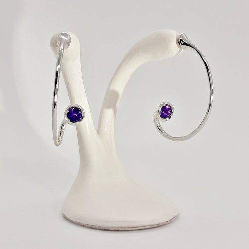 Pendientes May de Plata y Amatista