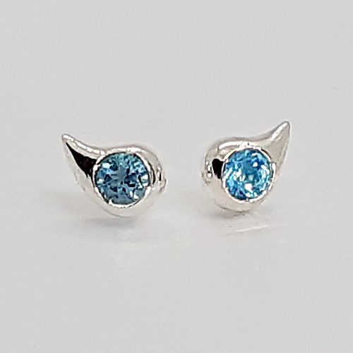 Pendientes Bas Topacio Azul