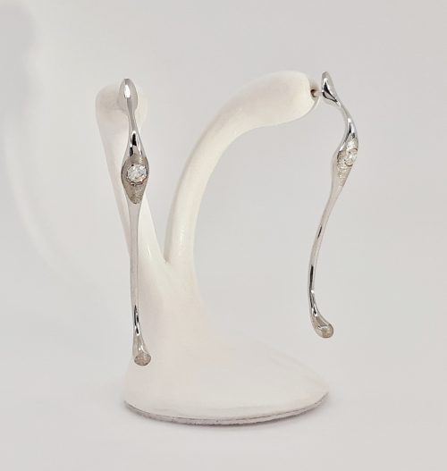Pendientes Fin Circo Plata rodiada