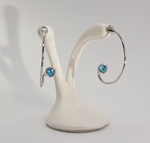 Pendientes May Topacio Azul