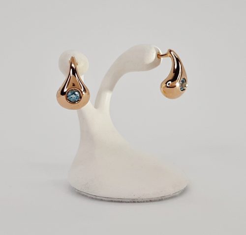 Pendientes Got grande Topacio Azul