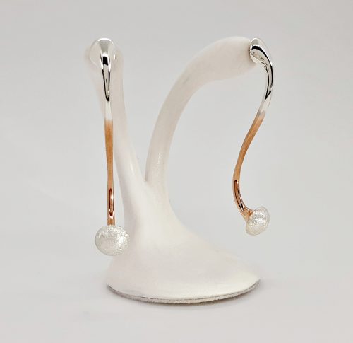 Pendientes Tromla baño de rosa