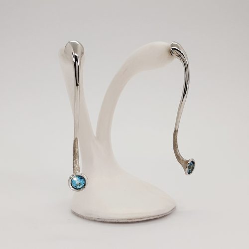 Pendientes Tromla Topacio azul