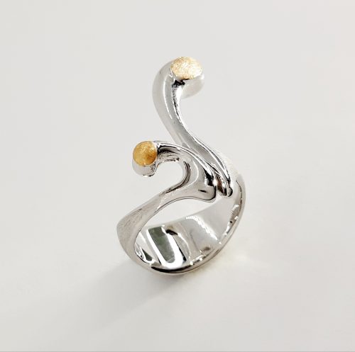 Sortija Madreselva Plata y Oro