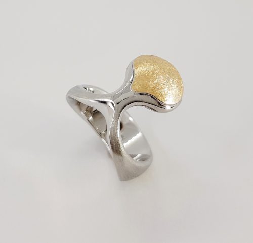 Sortija Mar Plata y Oro