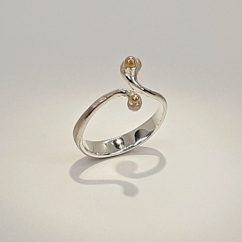 Anillo Tú y yo de Plata y Oro